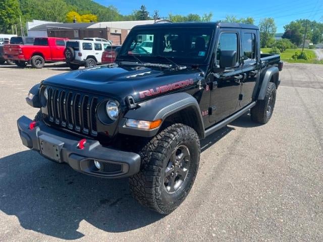 2023 Jeep Gladiator Rubicon in Black — front three-quarter view