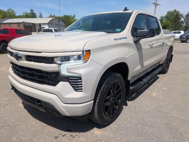 2026 Chevrolet Silverado 1500 RST in White Sands — front three-quarter view