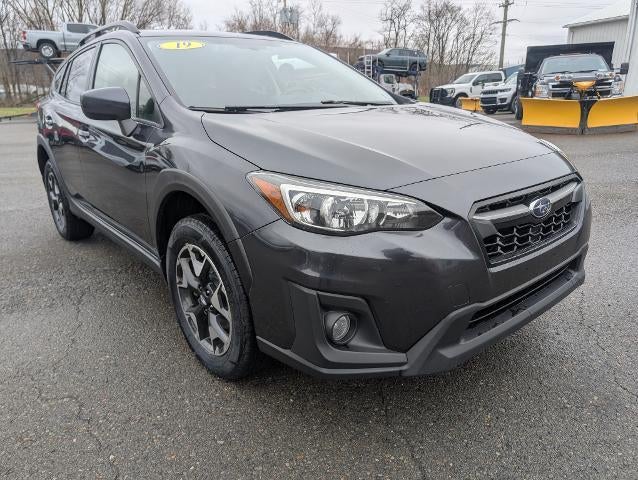 2019 Subaru Crosstrek Premium in Black — front three-quarter view
